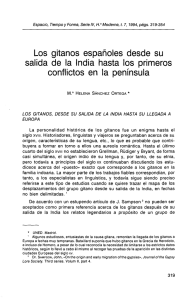 Los gitanos españoles desde su conflictos en la península