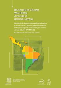 Unesco: “Educación de calidad para todos: un asunto de derechos humanos”, 2007