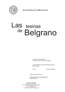 La representación social del terapeuta acerca de su práctica