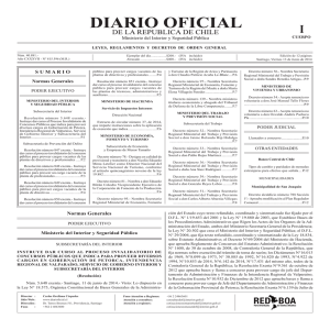 Publicación Diario Oficial