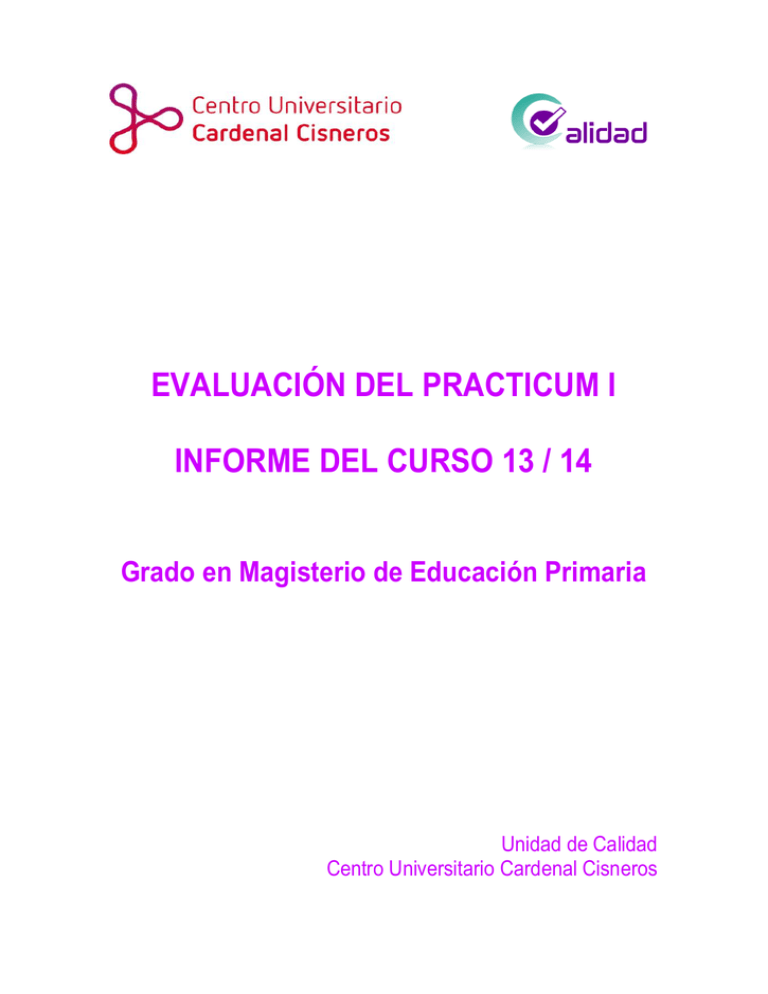 Grado En Magisterio De Educaci N Primaria Pr Cticum I