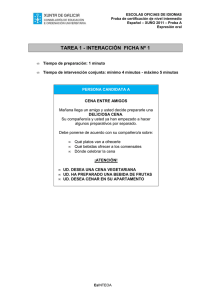 ESCOLAS OFICIAIS DE IDIOMAS Proba de certificación de nivel intermedio Expresión oral