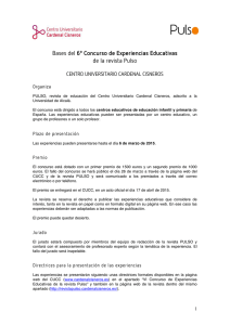 Bases del 6º Concurso de Experiencias Educativas (descargar pdf)