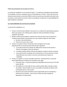 Title I Parent Involvement Policy (Spanish)