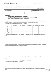 CONSEJERÍA DE EDUCACIÓN  PRUEBA ACCESO A CICLOS FORMATIVOS DE GRADO SUPERIOR