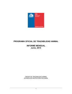 Informe mensual Programa, junio 2015
