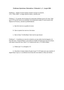 Problemas Oposiciones Matemáticas .Tribunales 1 y 2 . Aragón 2006