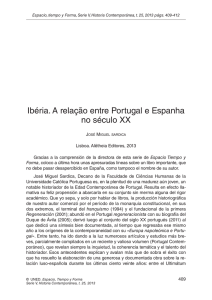 Ibéria. A relação entre Portugal e Espanha no século XX