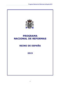 Programa Nacional de Reformas 2015 de España