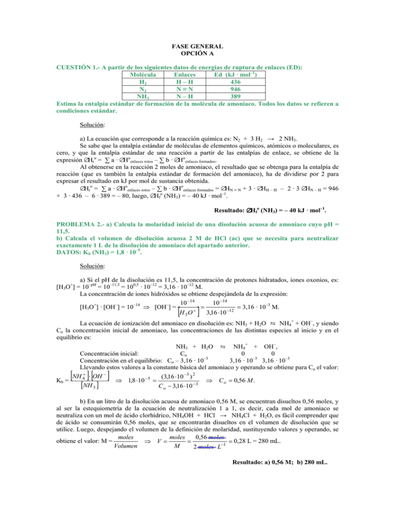 Fase General Opci N A