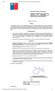RESOLUCIÓN EXENTA Nº:6488/2015 APRUEBA  MONOGRAFÍA  DE  PROCESO  Y EXCLUYE  DEL 