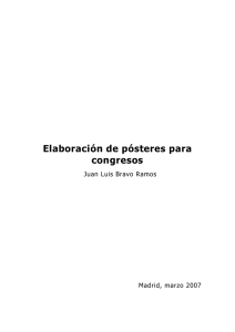 Elaboración de pósteres para congresos Juan Luis Bravo Ramos