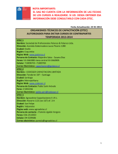 Lista de OTEC autorizadas temporada 2013-2014