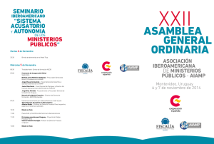 Programa de la XXII Asamblea General de la AIAMP