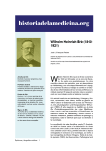 historiadelamedicina.org Wilhelm Heinrich Erb (1840- 1921) José L.Fresquet Febrer