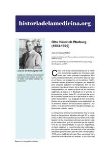historiadelamedicina.org Otto Heinrich Warburg (1883-1970) José L.Fresquet Febrer