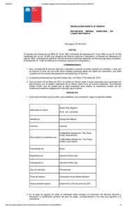 RESOLUCIÓN EXENTA Nº:798/2015 ESTABLECE  MEDIDA  SANITARIA  EN LUGAR QUE INDICA Rancagua, 02/ 06/ 2015