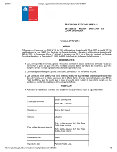 RESOLUCIÓN EXENTA Nº:1909/2015 ESTABLECE  MEDIDA  SANITARIA  EN LUGAR QUE INDICA Rancagua, 04/ 12/ 2015