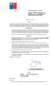 RESOLUCIÓN EXENTA Nº:8193/2015 APRUEBA  MONOGRAFÍA  DE  PROCESO  Y EXCLUYE  DEL 