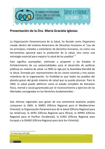 Pon IglesiasMG OrganizacionPanamericanaSalud 2014