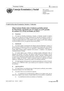 Inf NU ObservacionesComiteMauritania 2012