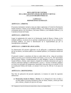 Reglamento de Control de la Declaración Jurada de Bienes y Rentas en las Entidades Públicas (RE/CI-010/2012 V.1 Resolución CGE/072/2012 del 28 de junio del 2012)