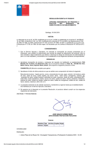 RESOLUCIÓN EXENTA Nº:7035/2015 APRUEBA  MONOGRAFÍA  DE  PROCESO  Y EXCLUYE  DEL 