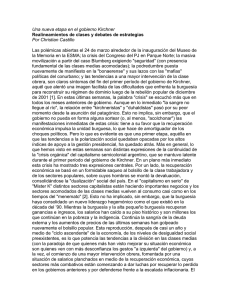 PDF - 192.3 KB - Una nueva etapa en el gobierno Kirchner - Realineamientos (...)