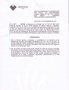 Declara libre de mosca del Mediterráneo al área regulada de la comuna de El Bosque, Santiago.