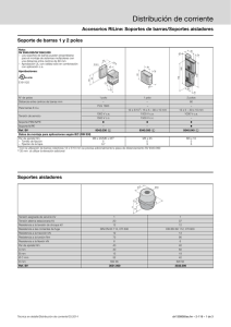 Distribución de corriente Accesorios RiLine: Soportes de barras/Soportes aisladores