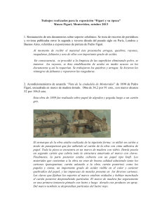 Informe de trabajos de restauración de Figari y su época