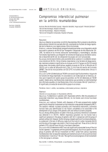 Pag. 64 - Compromiso intersticial pulmonar en la artritis reumatoidea