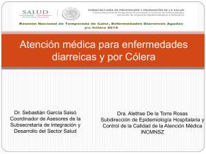  Atención médica para enfermedades diarreicas y Cólera