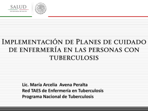 Implementación de planes de cuidado de enfermería en las personas con Tuberculosis