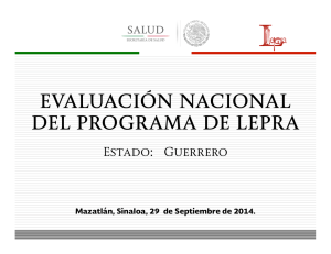 Evaluación Nacional del Programa de Lepra Guerrero