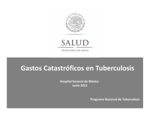 Gastos catastóficos en Tuberculosis