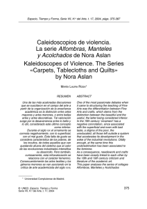 Caleidoscopios de violencia. Alfombras, Manteles Kaleidoscopes of Violence. The Series