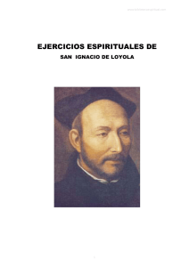 EJERCICIOS ESPIRITUALES (S.Ignacio Loyola) 