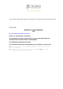 Exoneraci n IVA - servicios exhibicion - distribuci n - Decreto N 791.008 de 22.12.008