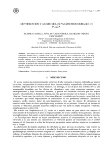 IDENTIFICACIÓN Y AJUSTE DE LOS PARÁMETROS MODALES DE PLACA PASCHOALINI