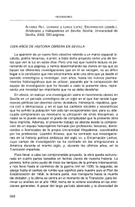 Sindicatos y trabajadores en Sevilla, Sevilla, 2000, 500 paginas.