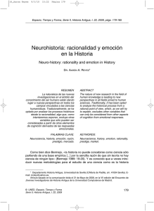 Neurohistoria: racionalidad y emoción en la Historia D