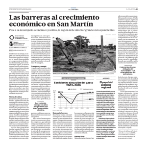 ” Las barreras al crecimiento económico en San Martín”
