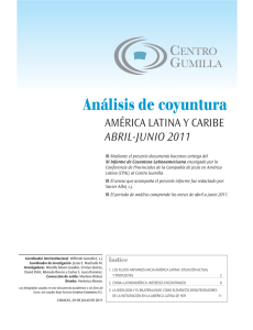 Análisis de coyuntura AMÉRICA LATINA Y CARIBE ABRIL-JUNIO 2011