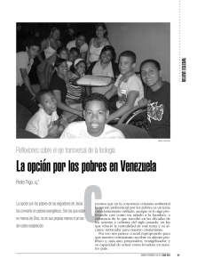 La opci n por los pobres en Venezuela. Reflexiones sobre el eje transversal de la teolog a.