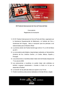 XIV Festival Internacional de Cine de Punta del Este Convocatoria