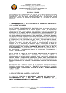 Ministerio de Educación Nacional NIT 890.701.795-4 INSTITUCION EDUCATIVA LICEO NACIONAL