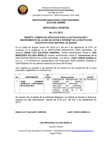Ministerio de Educación Nacional NIT 890.701.795-4 INSTITUCION EDUCATIVA LICEO NACIONAL
