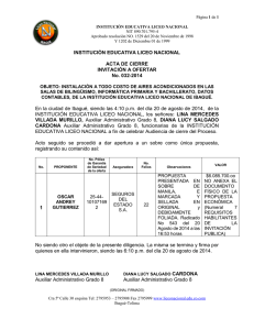 ACTA CIERRE INV. 032 INSTALACI N DE AIRES ACONDICIONADOS 21-ago-14