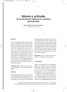 Valores y actitudes de los/as jóvenes andaluces en contextos pluriculturales